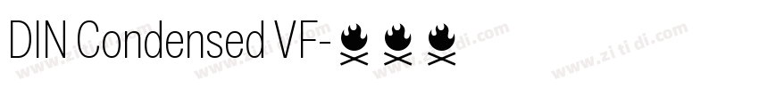 DIN Condensed VF字体转换 DIN Condensed VF字体转换